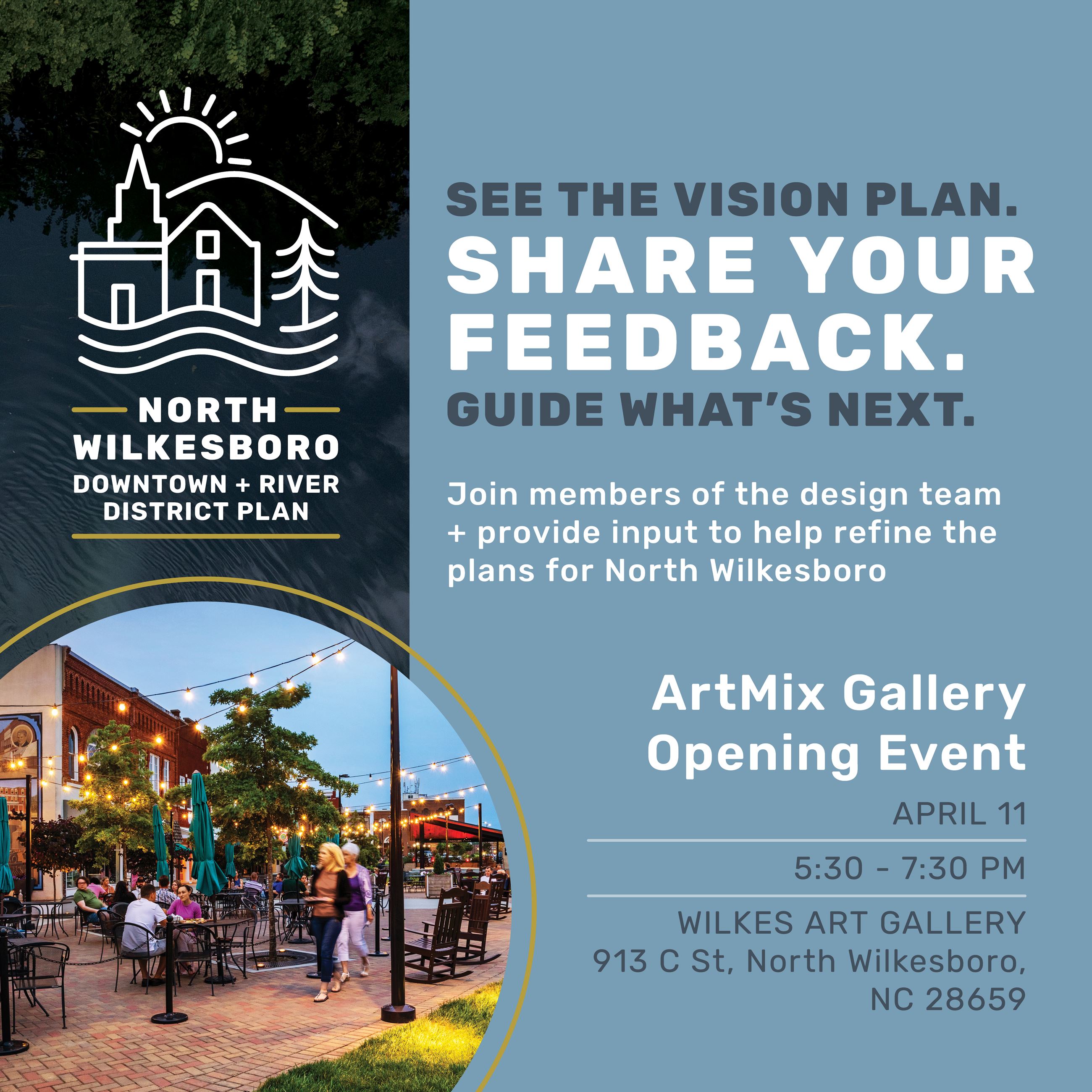 Wilkes Art Gallery Opening Event Community Input Session Master Plan